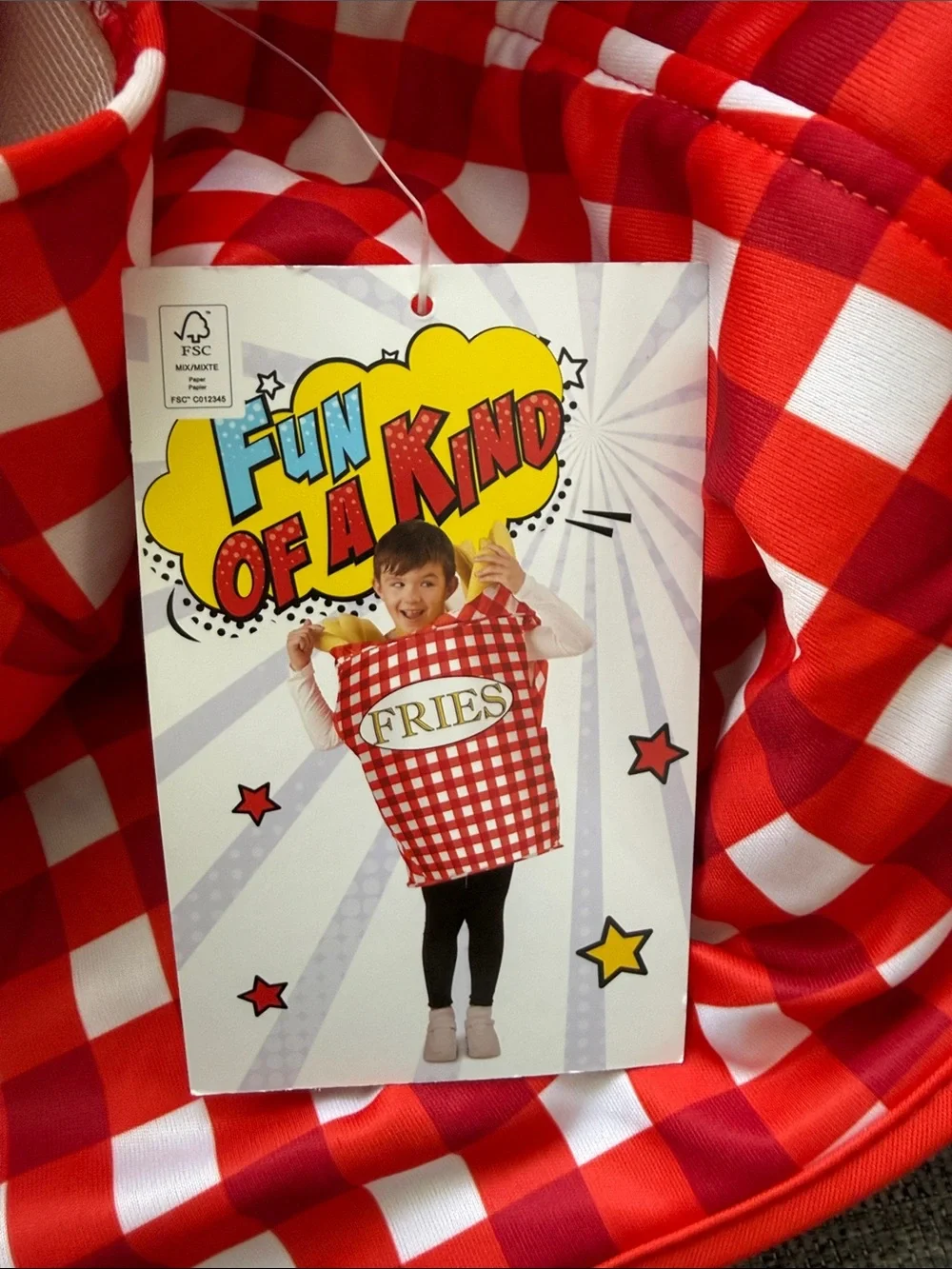 FUN OF A KIND 🍟FRENCH FRIES AND KETCHUP🍟 KIDS COSTUME ONE SIZE (4-10) 🌟NWT🌟